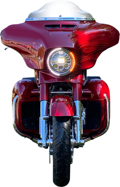Probeam® Turn Signal Ring Trim Amber, White, 1, nordicamoto.ro
