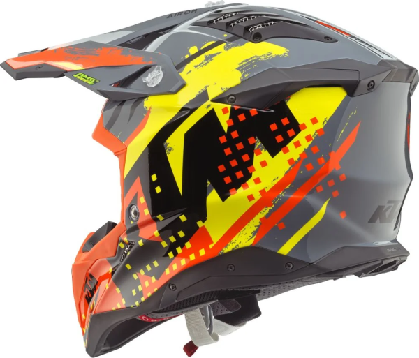 KTM Aviator 3 sisak, sárga/szürke/narancssárga, XXL/63, 2, nordicamoto.ro