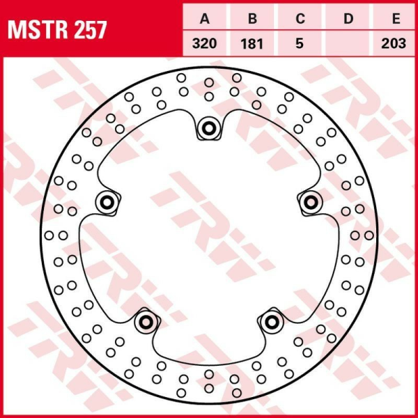 Disc frana fata TRW BMW F 800GT '13 -/S 1000R '13 -/S 1000RR '09 -'18/K 1200S '07 -'09/K 1300GT '09 -'11/K 1300R / S '09 - '15/K 1600B '17 -/K 1600GT / GTL '11 -, 1, nordicamoto.ro