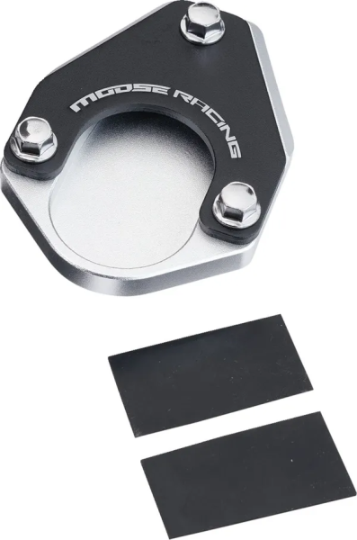 MOOSE RACING Kickstand Pad Extension Black, Chrome, 2, nordicamoto.ro