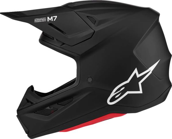 Alpinestars S-M7 egyszínű, matt fekete bukósisak, L-es méret, 6, nordicamoto.ro