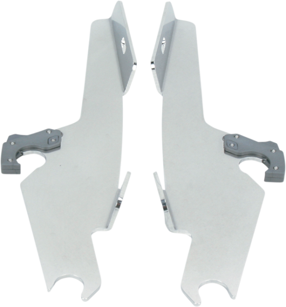 Fats/slim Windshield Or Batwing Fairing Trigger-lock Plate Only Mount Kit Chrome, 1, nordicamoto.ro