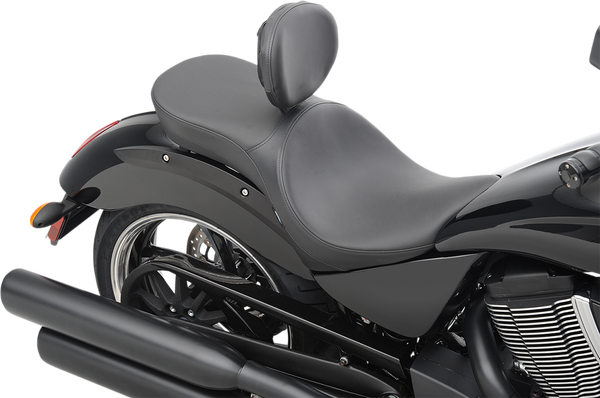 Ez Glide Ii Backrest Compatible Low-profile Leather Touring Seat Black, 4, nordicamoto.ro