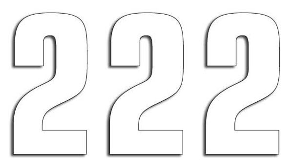 Two Series Numbers White, 2, nordicamoto.ro