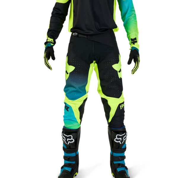 Pantaloni Moto Fox 360 Streak Negru/Galben 38, 4, nordicamoto.ro