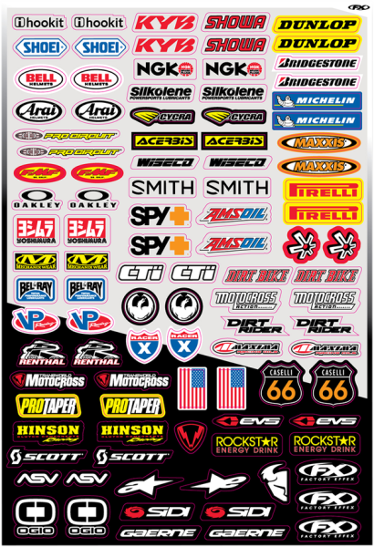 Sponsor Sticker Kit Multi, 1, nordicamoto.ro
