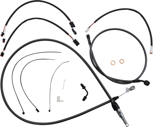 Black Pearl Designer Handlebar Installation Kit Black, 1, nordicamoto.ro