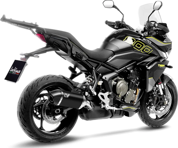 LeoVince LV-14 Black Edition Slip-On kipufogórendszer a Triumph Tiger Sport 800-hoz, 3, nordicamoto.ro
