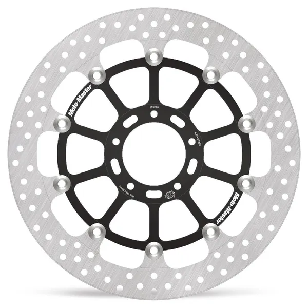 Halo sorozatú úszó rotor – fekete, ezüst, rozsdamentes acél, 1, nordicamoto.ro