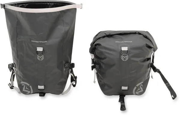 MOOSE RACING Adv1 Dry Saddlebags Black, White, 1, nordicamoto.ro