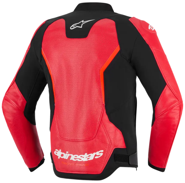 Alpinestars GP Force Airflow V2 bőrdzseki, fekete/neonvörös, 46-os méret, 2, nordicamoto.ro