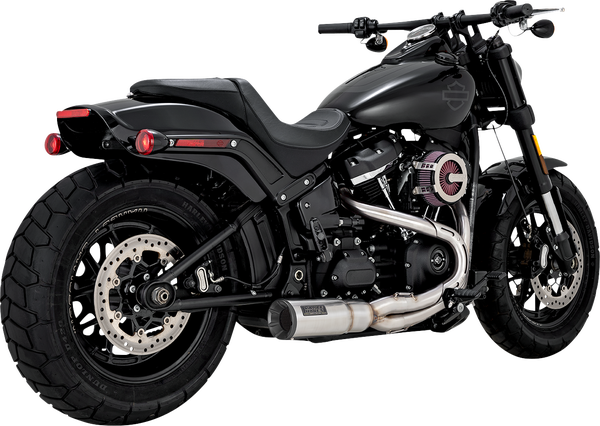 2-into-1 Hi-output Short Exhaust System Brushed, 1, nordicamoto.ro