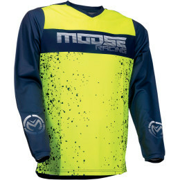 Tricou Moose Racing Qualifier™ Yellow/Navy XXL, 1, nordicamoto.ro
