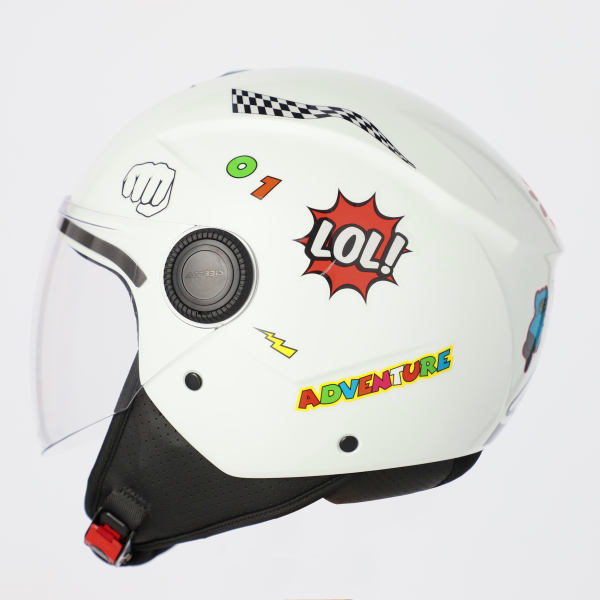 Acerbis Brezza White S/50 gyermek fúvóka sisak, 6, nordicamoto.ro
