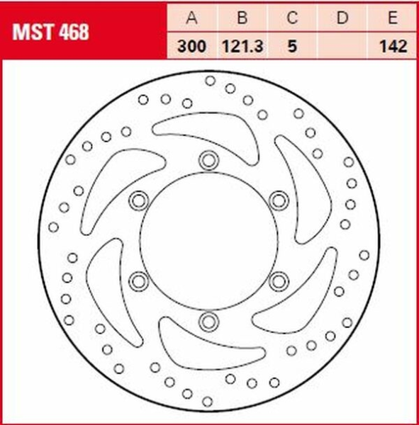 Round Fixed Brake Rotor Swing Design, 2, nordicamoto.ro