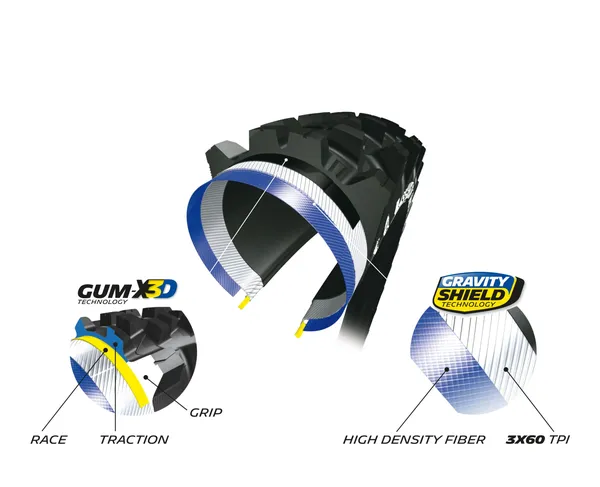 Wild Enduro Competition Front Gum-x Black, 4, nordicamoto.ro