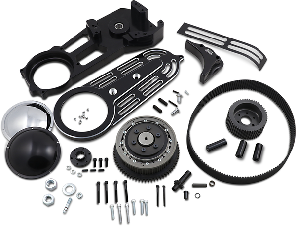 2(r) Belt Drive Kit With Changeable Domes Black, 2, nordicamoto.ro