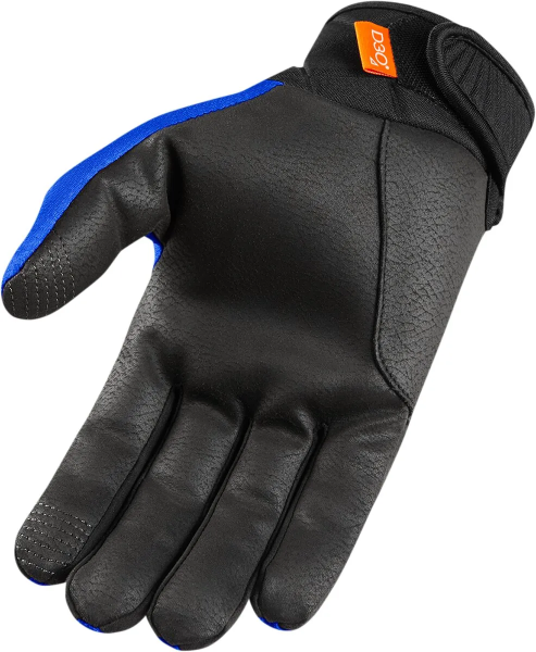 Manusi Textile Icon Anthem 2 Stealth™ fekete/kék XL, 7, nordicamoto.ro