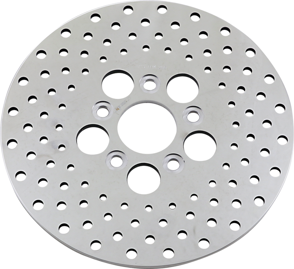 Vintage Drilled Brake Rotor Shovelhead Silver, 1, nordicamoto.ro
