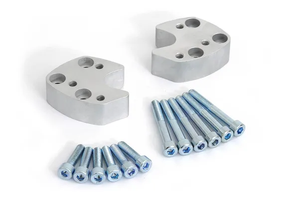 27 mm-es kormányemelő, ezüst színű, porfestett, 1, nordicamoto.ro