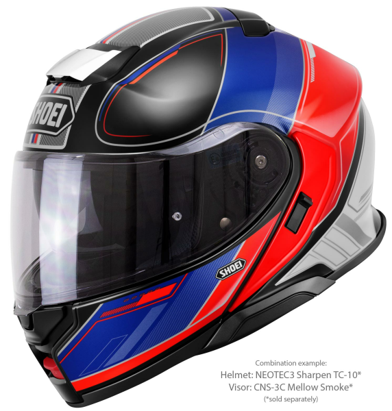SHOEI NEOTEC3 SHARPEN TC-10 felhajtható sisak, kék/piros/fehér, M-es méret, 3, nordicamoto.ro
