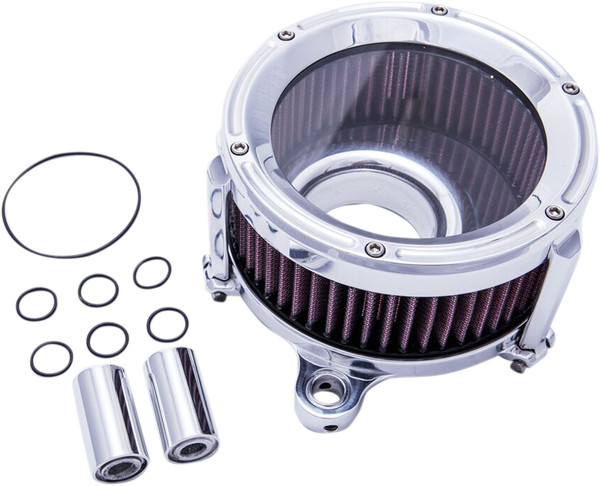 Assault Charge High-flow Air Cleaner Chrome, 1, nordicamoto.ro