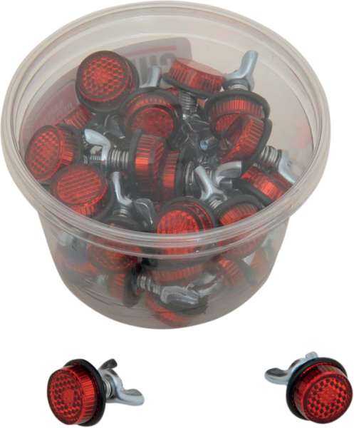 License Plate Reflectors Red, 1, nordicamoto.ro