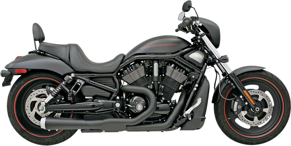 Road Rage 2:1 V-rod Exhaust Black, 1, nordicamoto.ro