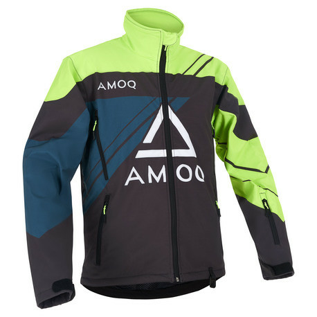 AMOQ motoros kabát, fekete/HiVis, M-es méret, 1, nordicamoto.ro