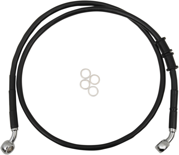 Extended Length Brake Line Black, Vinyl Coated Oversize [+254 mm (10'')], 1, nordicamoto.ro