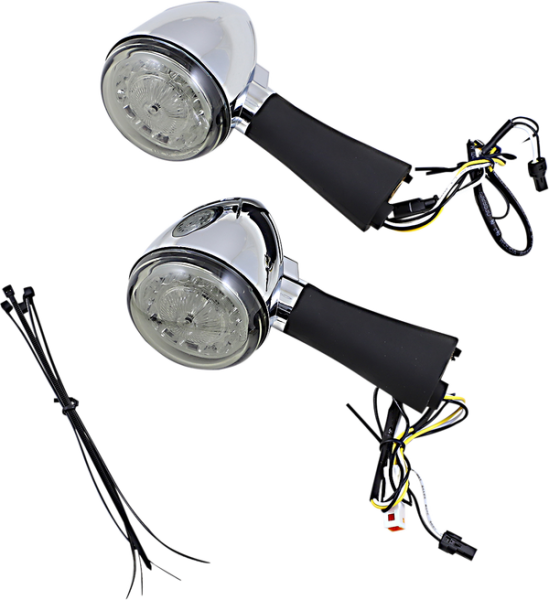 Probeam® Red Ring Turn Signal Leds Chrome, 1, nordicamoto.ro