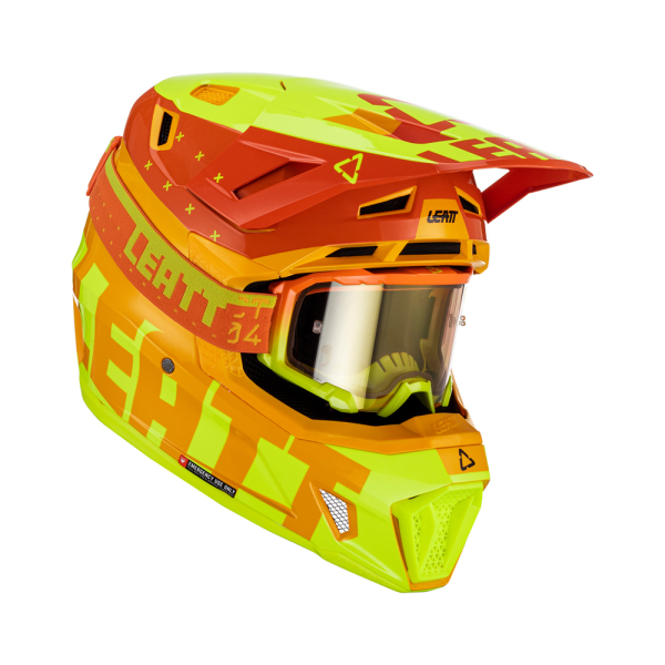 Casca Leatt 7.5 V23 Citrus Fluo Yellow/Orange (Ochelari Velocity 4.5 Iriz Cadou) XS, 1, nordicamoto.ro