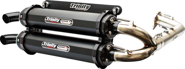 Stage 5 Dual Exhaust System Black, Brushed, Cerakote®, 1, nordicamoto.ro