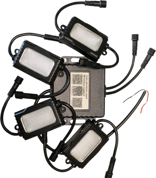 Led Rock Light Kit V2 Black, 1, nordicamoto.ro
