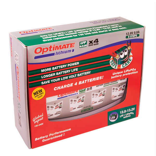 Optimate Lithium  Lfp 4s 0.8a Quad Bank, 1, nordicamoto.ro