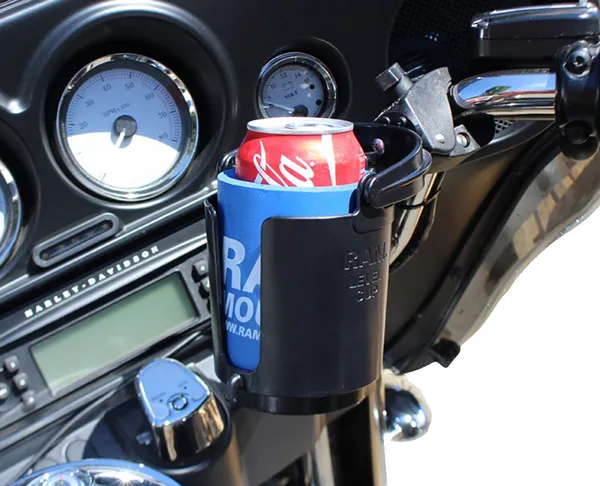 Ram® Tough-claw Mount With Level Cup Drink Holder Black, 6, nordicamoto.ro