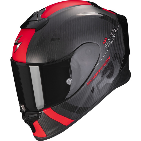 Casca integrala sport SCORPION EXO-R1 EVO CARBON AIR MG Negru mat/Rosu XXL, 5, nordicamoto.ro