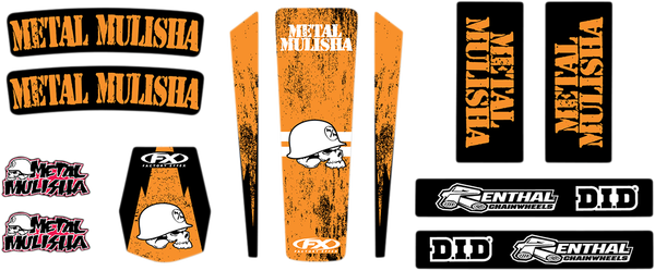 Trim Kit Graphics Black, Orange, 1, nordicamoto.ro