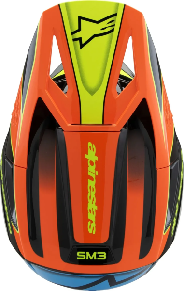 Alpinestars S-M3 Fray gyermek sisak, fekete/kék/narancssárga/sárga, S méret, 3, nordicamoto.ro