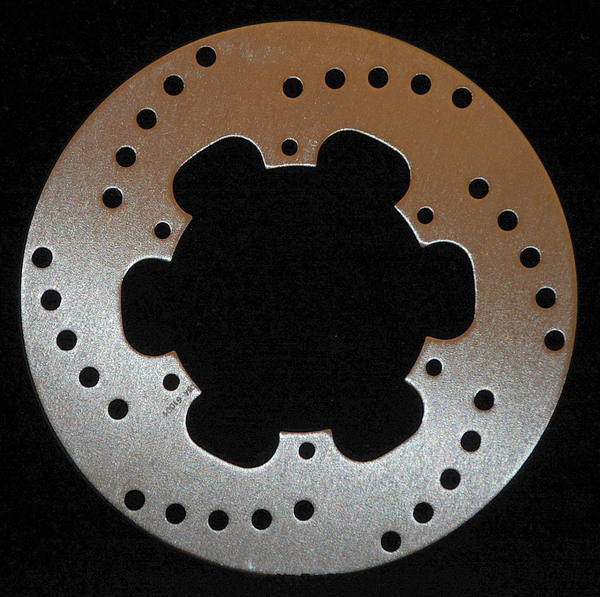 Round D-series Scooter Brake Rotor Silver, Stainless Steel, Zinc, 1, nordicamoto.ro