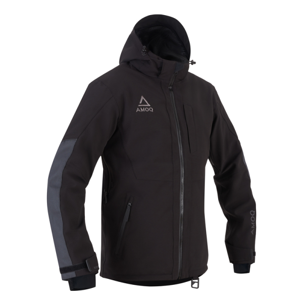 AMOQ Flex motorosdzseki, fekete/szürke/piros, M-es méret, 1, nordicamoto.ro