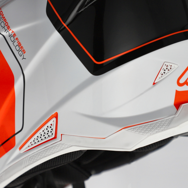 Acerbis T711 sisak, fluoreszkáló narancs/fekete, M-es méret, 4, nordicamoto.ro