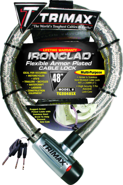 Gladiator Series Armored Cable Black, 1, nordicamoto.ro