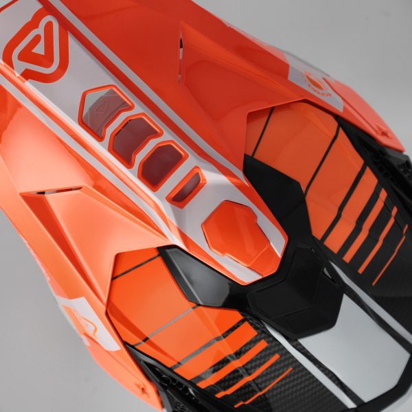 Acerbis Airstrike-c sisak, narancssárga/fehér, XXL, 7, nordicamoto.ro