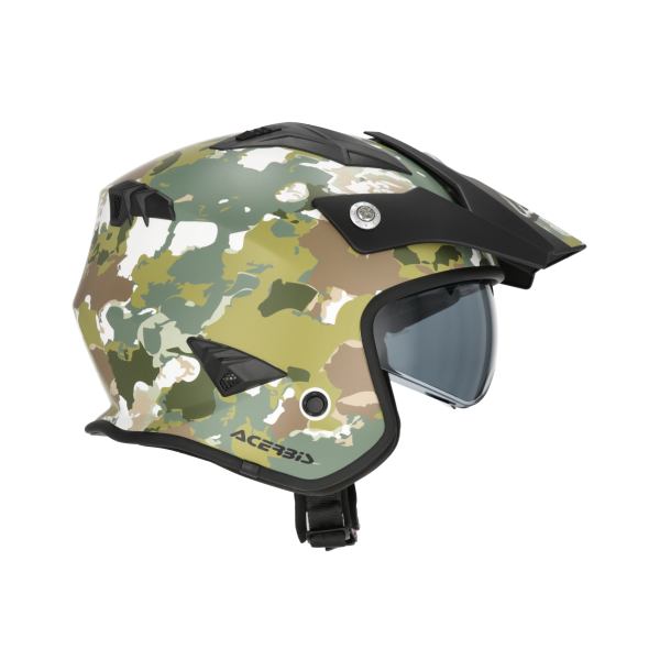 Casca Jet Acerbis Aria Sport zöld/barna M, 10, nordicamoto.ro