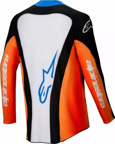 Tricou Alpinestars Techstar Melt Blue/Orange 2XL, 2, nordicamoto.ro