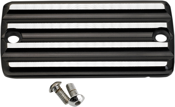 Front Brake Master Cylinder Cover Black, Silver, 1, nordicamoto.ro