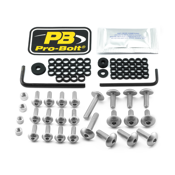 Fairing Bolt Kit For Kawasaki Silver, 1, nordicamoto.ro