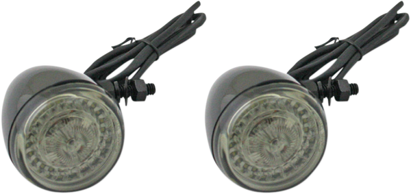 Probeam® Universal Led Bullet Bezel Turn Signals Black, 2, nordicamoto.ro