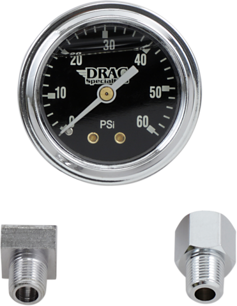 1-3/4(r) Deluxe Liquid-filled Oil Gauge Kit Black, 1, nordicamoto.ro